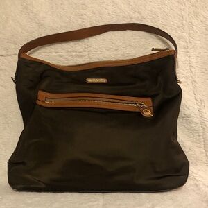 Michael Kors Brown and Tan Nylon Women's Bag
